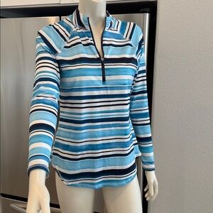 Jofit Stripe Quarter Zip Pull Over M